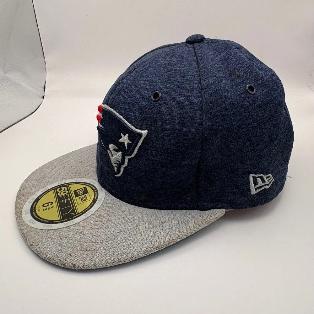 New Era 59FIFTY Kids New England Patriots Baseball‎ Cap NFL 6 3/8 Navy Heather